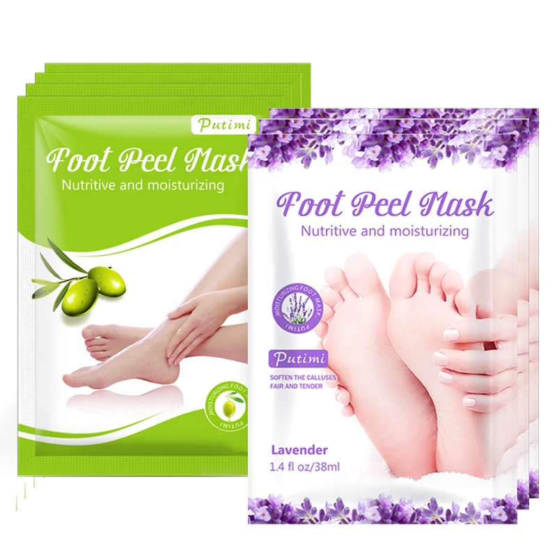 

6Pairs Nourishing Foot Peeling Mask for Foot Pedicure Socks Whitening Foot Care Remove Dead Skin Feet Exfoliating Mask for Legs