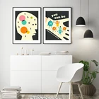 Абстрактная Скандинавская живопись постер, поп-арт, Абстрактная Картина на холсте, настенные художественные картины для украшения гостиной без рамки