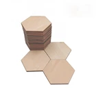 Украшения из необработанных деревянных ломтиков, шестиугольные, 40 мм, 1,57 дюйма, 20 шт.