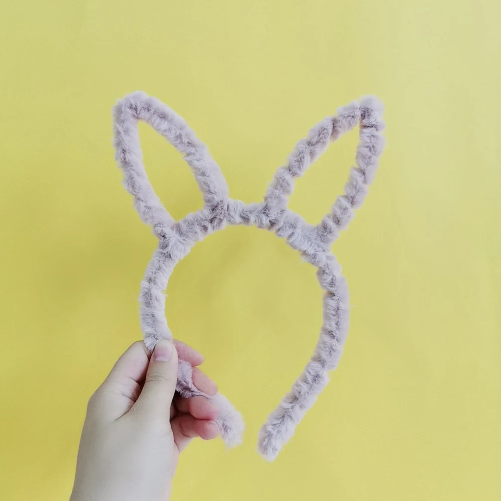 Baby Girl Fur Headband Headwear Bear Rabbit Ears Kids Cartoon Hair Accessories For Women Party Christmas | Детская одежда и обувь