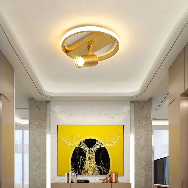 

Modern LED Ceiling Light golden Ceative corridor lamp balcony cloakroom bedroom ceiling lamp