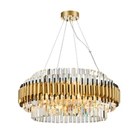 led postmodern stainless steel crystal gold suspension luminaire lampen pendant lights pendant lamp pendant light for foyer