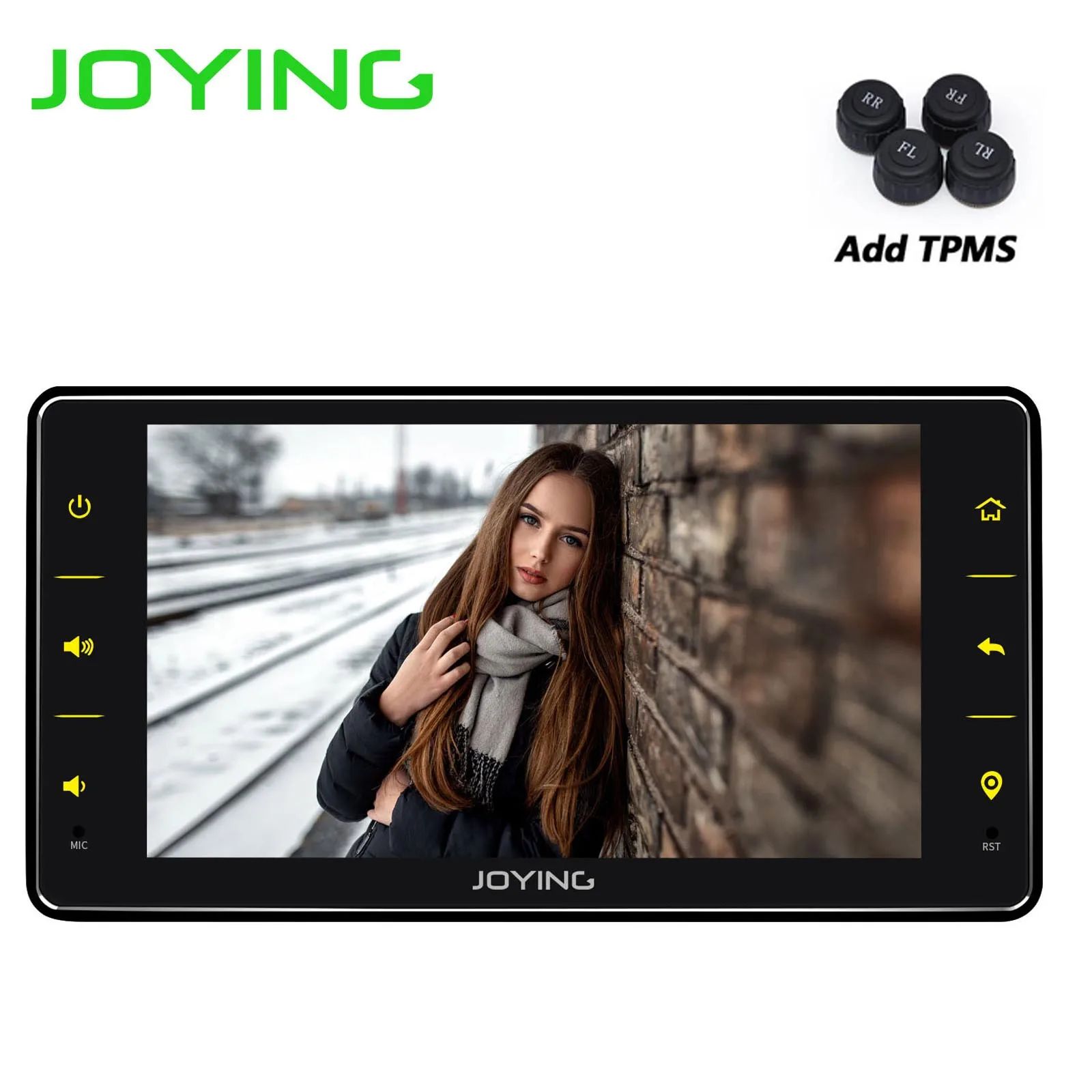 Add TPMS 4G+ 64G Универсальный 6," 1 Din Авторадио автомобильный стерео сенсорный экран автомобильный аудио радио gps FM приемник Carplay Bluetooth DSP 4G модем BT - Цвет: Add TPMS