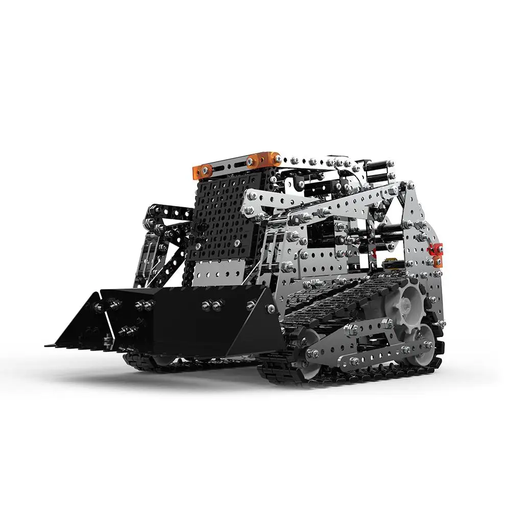 RCtown 1178 шт 2 4G 10CH RC Гусеничный вилочный погрузчик DIY из нержавеющей стали Собранный