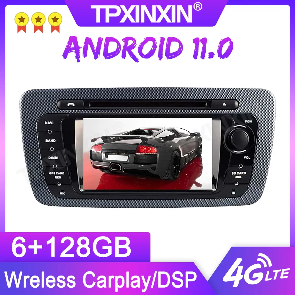 

6G 128G 2 Din Android 11 Car Radio DVD Player For Seat Ibiza 6J MK4 Sport Coupe Ecomotive Cupra Multimedia GPS Naviagtion 4G