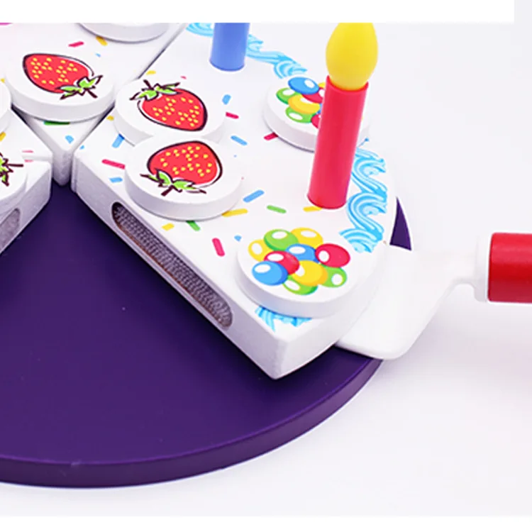 26 шт красочные деревянные игрушки набор тортов вечерние еда обучающая симуляция