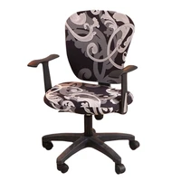 new split chair cover elastic computer armchair printing cushion for chair up and down office modern gamer seat cover