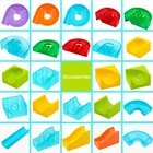 Детский конструктор сделай сам, детские строительные блоки-слайды, совместимые с ними Детские креативные развивающие игрушки, рождественский подарок