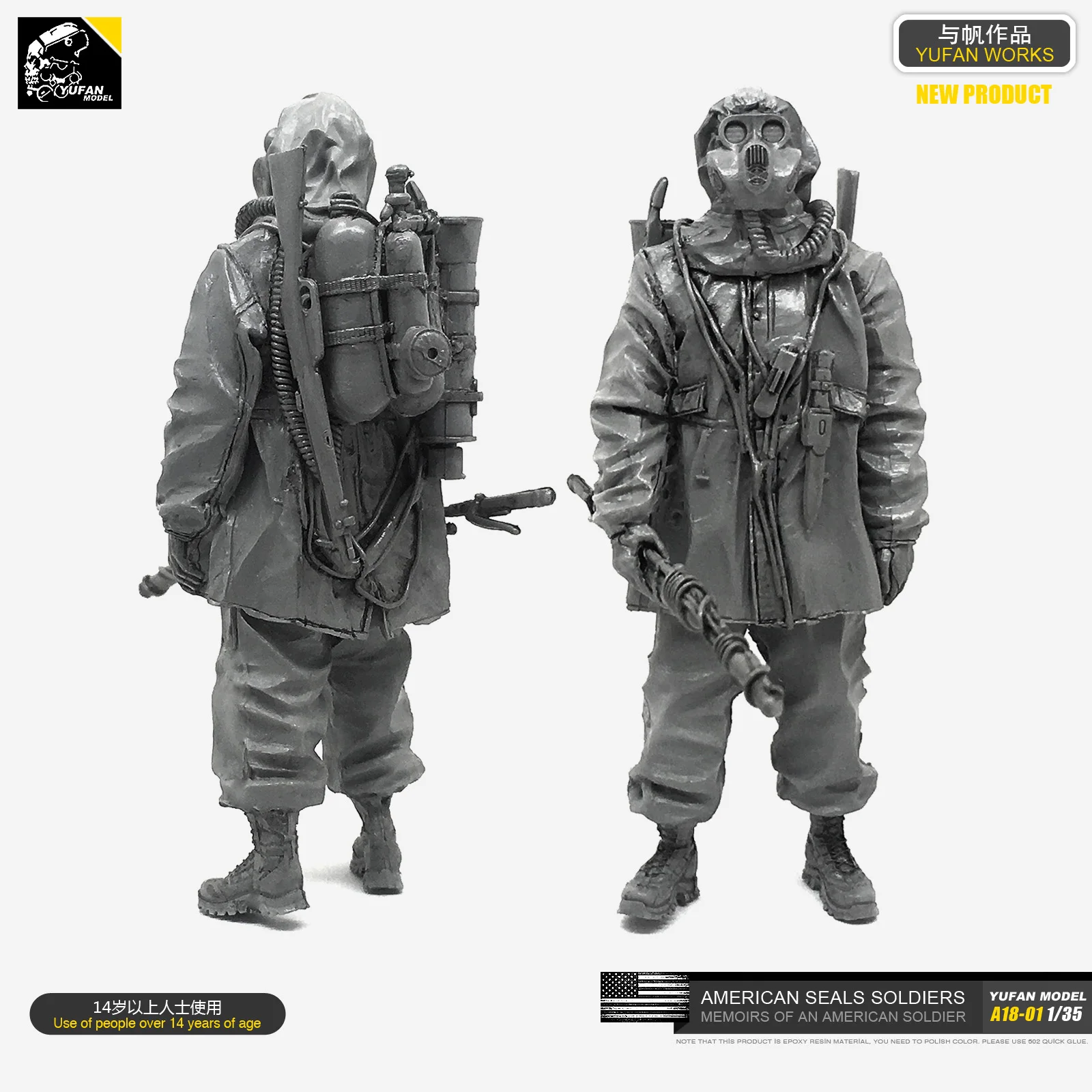 

1/35 Resin kits Soldier Model (US Army Doomsday Brigade) self-assembled A18-01