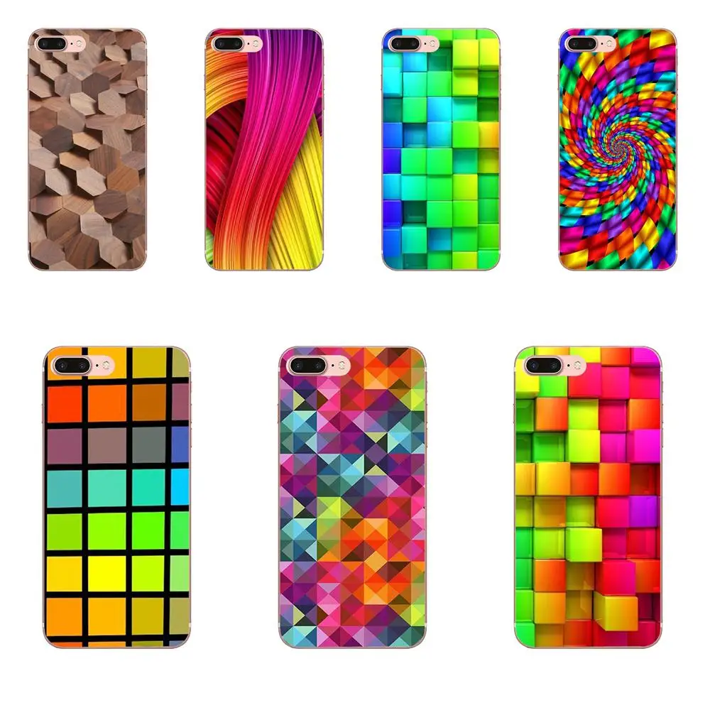 Блоки Rainbow 3d Graphics для Samsung Galaxy J1 J3 J4 J5 J6 J7 A10 A20 A20E A3 A40 A5 A50 A7 2016 2017 2018 новейшие чехлы