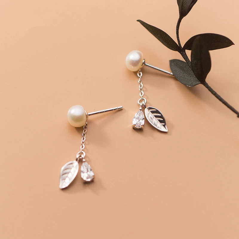 Новый оставьте клубника с украшением в виде кристаллов серьги циркон короткие 925