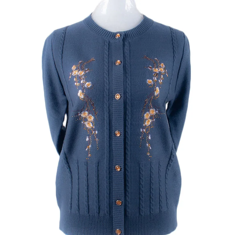 WSYORE большой размер толстый женский свитер пальто осень и зима бабушка свободного