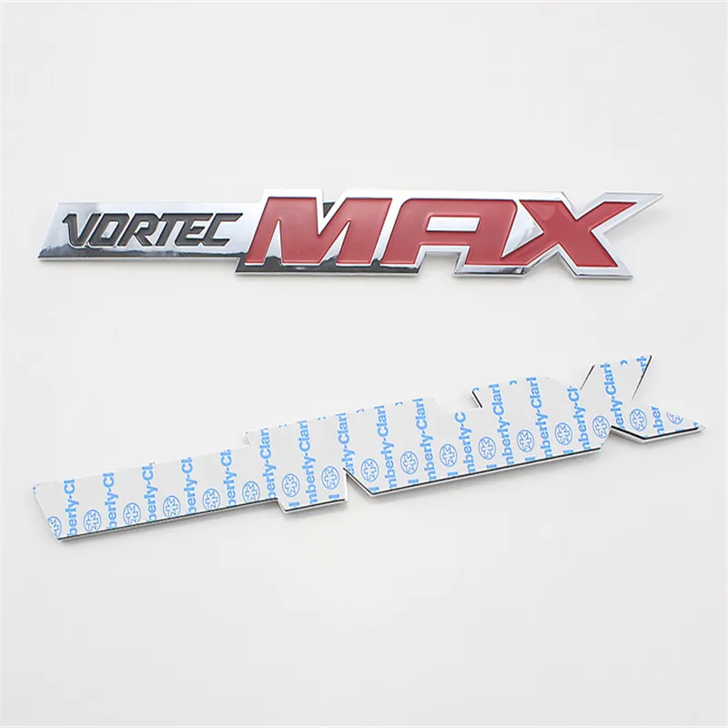 

1 шт., хромированная красная наклейка VORTEC MAX на крыло багажника или заднюю дверь, 3D значок, эмблема, наклейка, автомобильные аксессуары