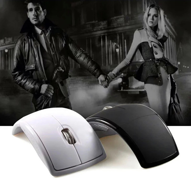 Беспроводная мышь 2 4G Портативная оптическая компьютерная эргономичная складная