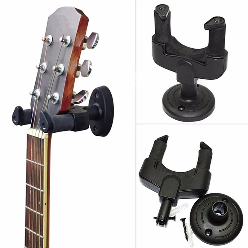 

1 Set Universal Electric Guitar Wall Hanger Holder Stand Rack Hook Mount for All Size Guitars String Instruments Wall Hanger