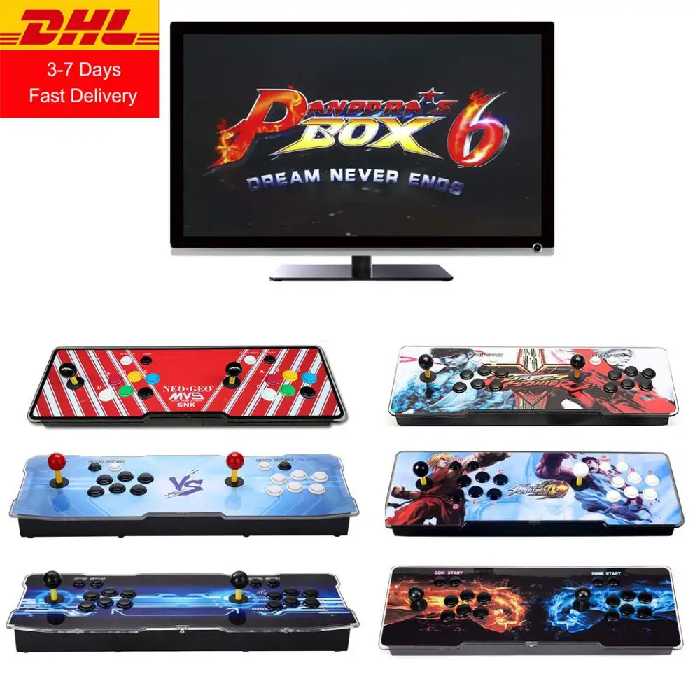 Pandoras Box 6 1300 аркадная консоль поддержка 3D игр добавить больше список любимых