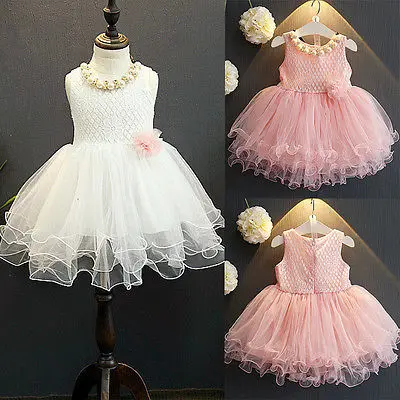 

AA NEW Arrive Lace Flower Girl Dress Kid Party Bridesmaid Tutu Dresses Ball Gown Formal Dress