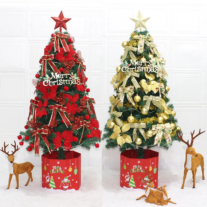 

1.5m1.8 M Christmas Artificial Fake Tree Set Hardcover Decoration Gift with Ornament Encryption Luxury Party Festival Supplies