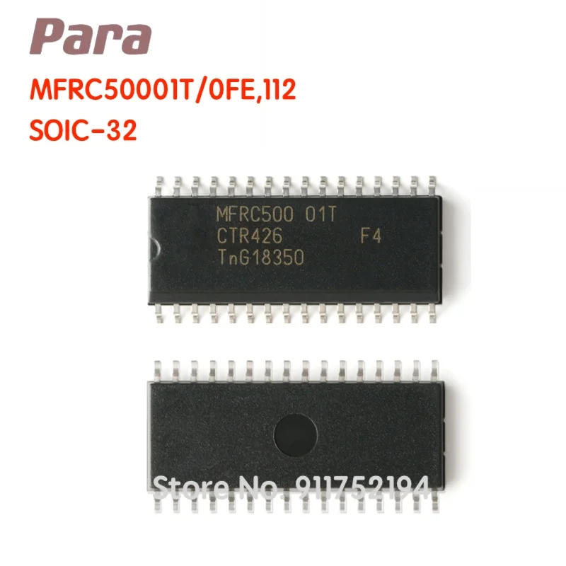 MFRC50001T/0FE 112 Φ RFID reader IC 13 56 MHz ISO 14443 MIFARE SPI 5V 32-SOIC (0 295 дюйма 7 50 мм ширина) - купить по
