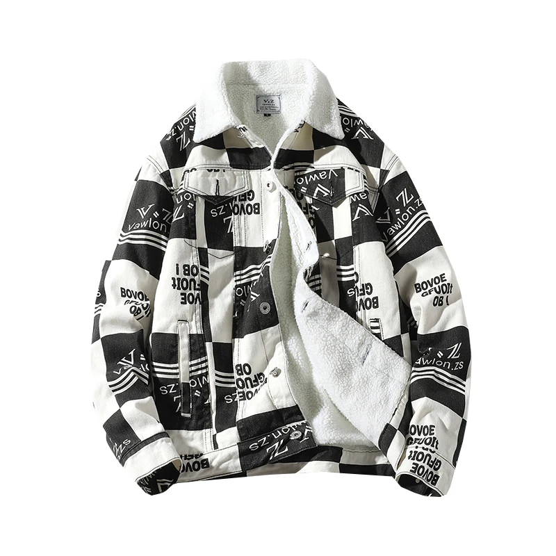 

spring and autumn heavy hole washed tide male denim clothing national tide hooded jacket