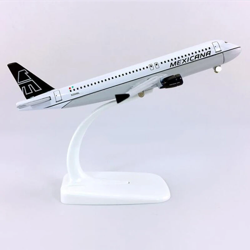 

16CM Airplanes Mexicana Airlines Airbus A320 Plane Model Metal Diecast Aircraft Airliner Toy Model Kids Gift Collectible Display