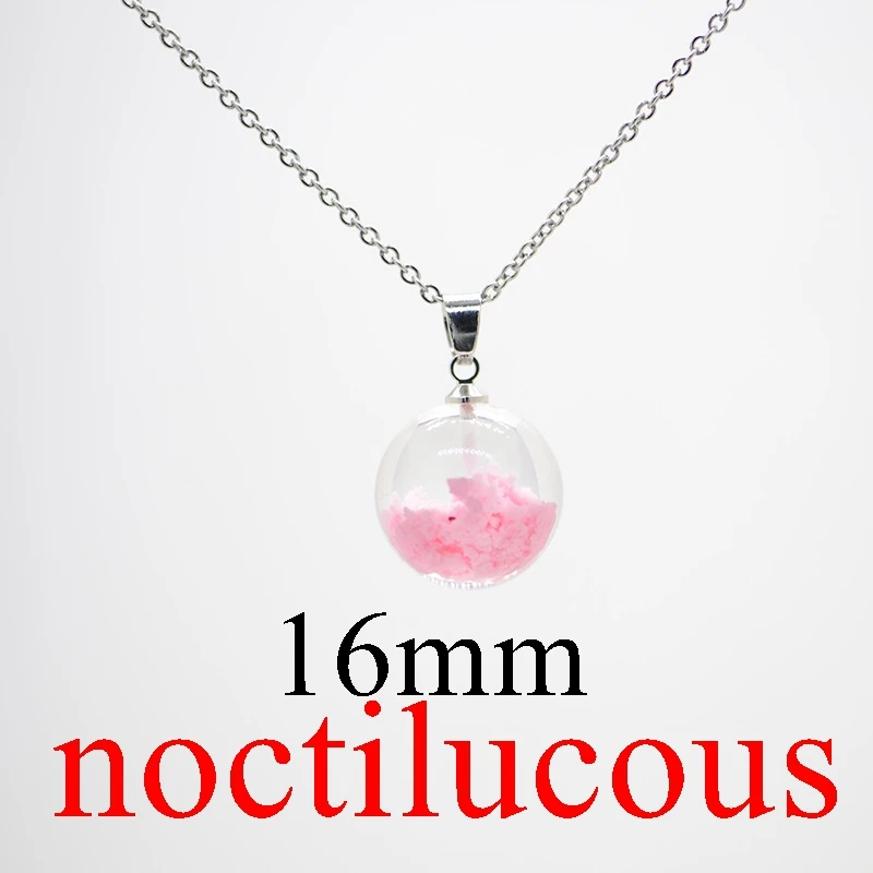 noctilucous 20 Градиент голубое небо и белые облака, прозрачный кристалл смолы кулон, дамы и творческие ювелирные ожерелья ручной работы X1815 - Окраска металла: noctilucous 20