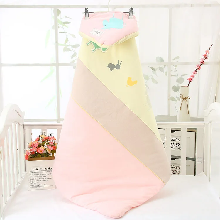 Мягкий Пеленальный спальный мешок для новорожденных хлопковое стеганое одеяло