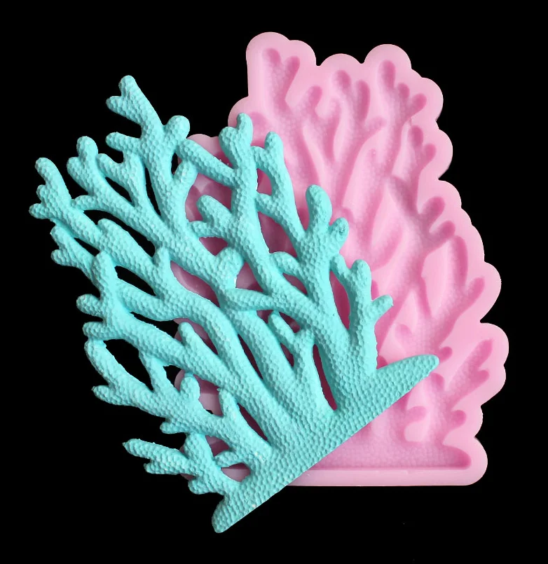 Коралловый силикагель плесень DIY шоколадная Форма Смола ароматический гипсовый