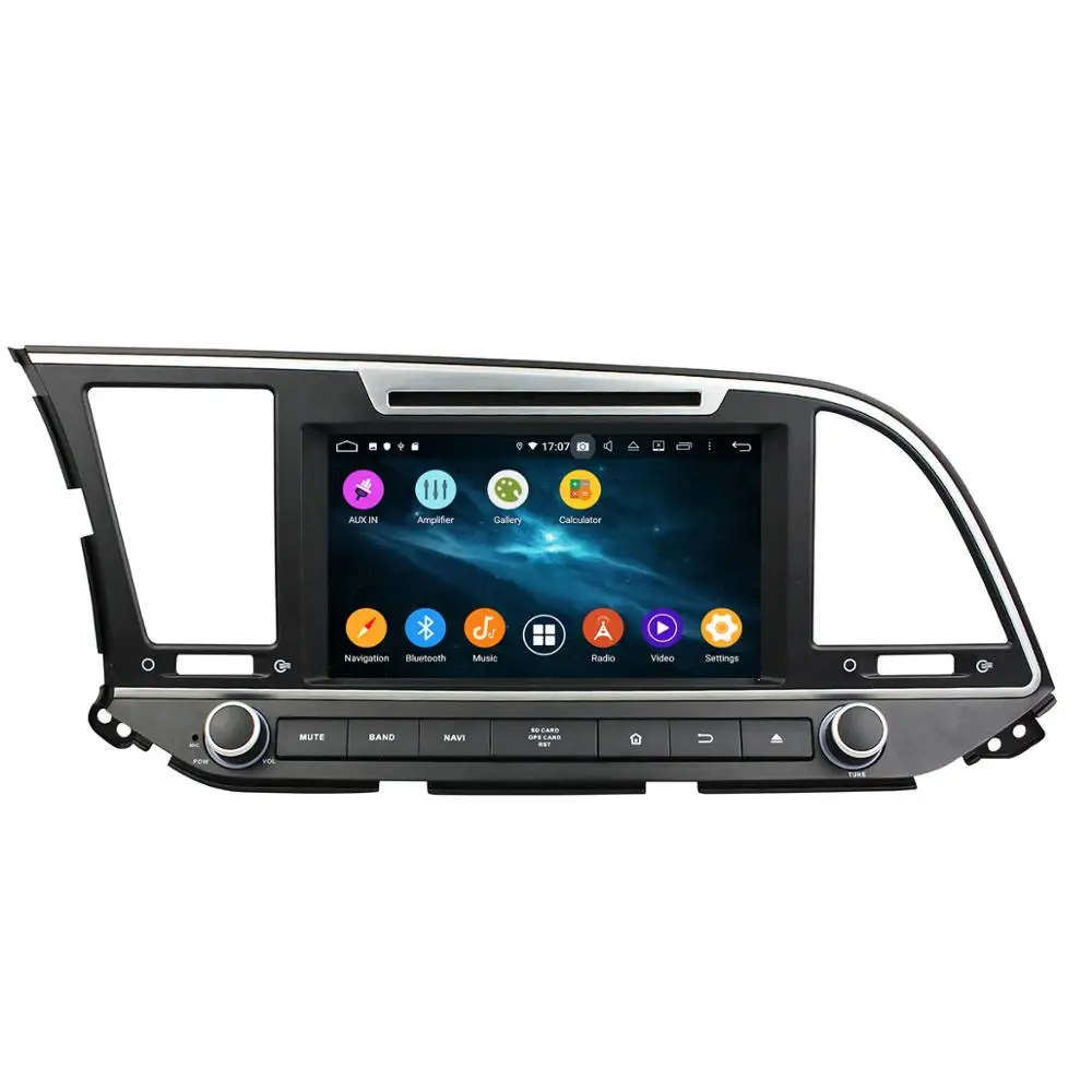 

Android 9.0 Car GPS Navigation DVD Multimedia Player For Hyundai Elantra 2016-2018 GPS Navigation DVD Radio player HeadUnit dsp