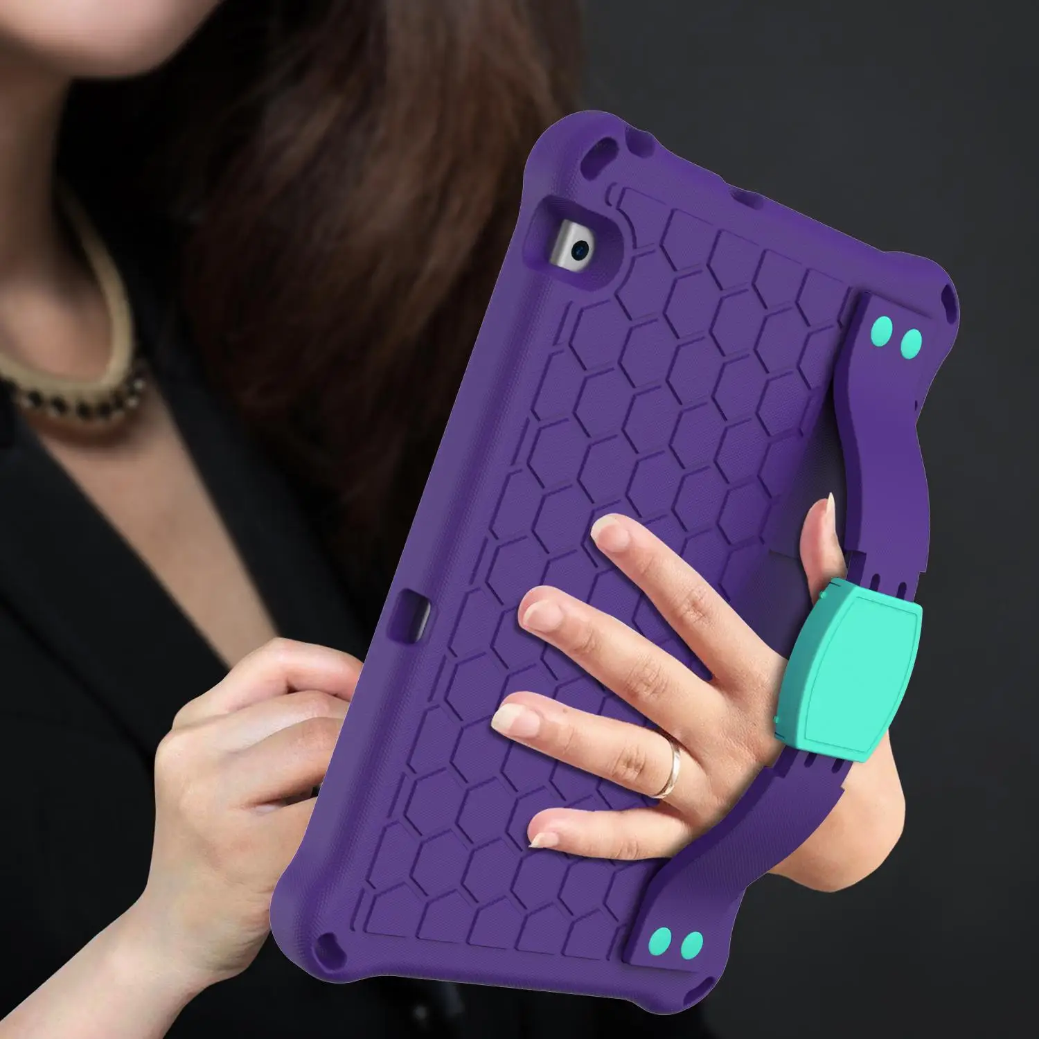 

Blue Kids Safe Shockproof Honeycomb EVA Stand Cover Case Huawei MediaPad T5 10 AGS2-W09 AGS2-W19 AGS2-L09 10.1 Tablet shell