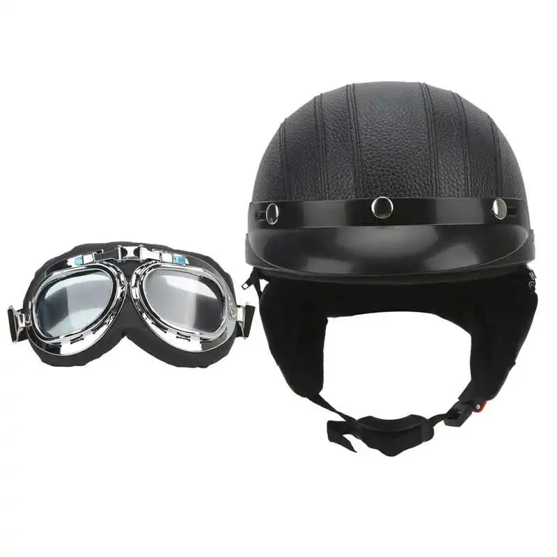 

Motocross Helmet Wide Applications Motorcycle Helmet with UV Antifog Goggles for Bike for Cruiser for Scooter