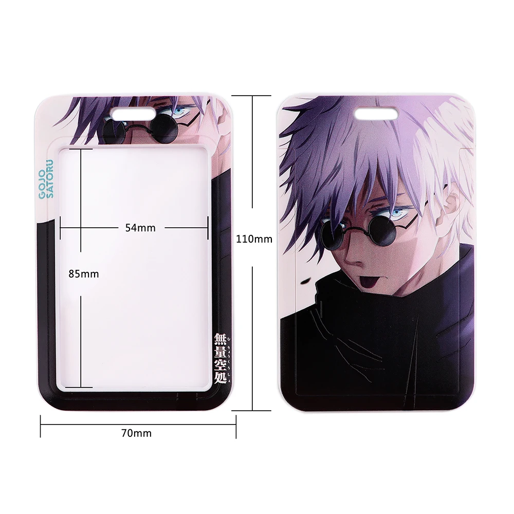 dz1342 new jujutsu kaisen anime key lanyard car keychain id card pass gym mobile phone badge kids key ring holder jewelry free global shipping