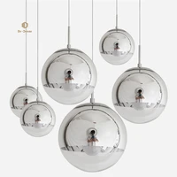 nordic glass ball led pendant lights lighting fixtures living room indoor kitchen pendant lamp luminaire dining room decor lamps