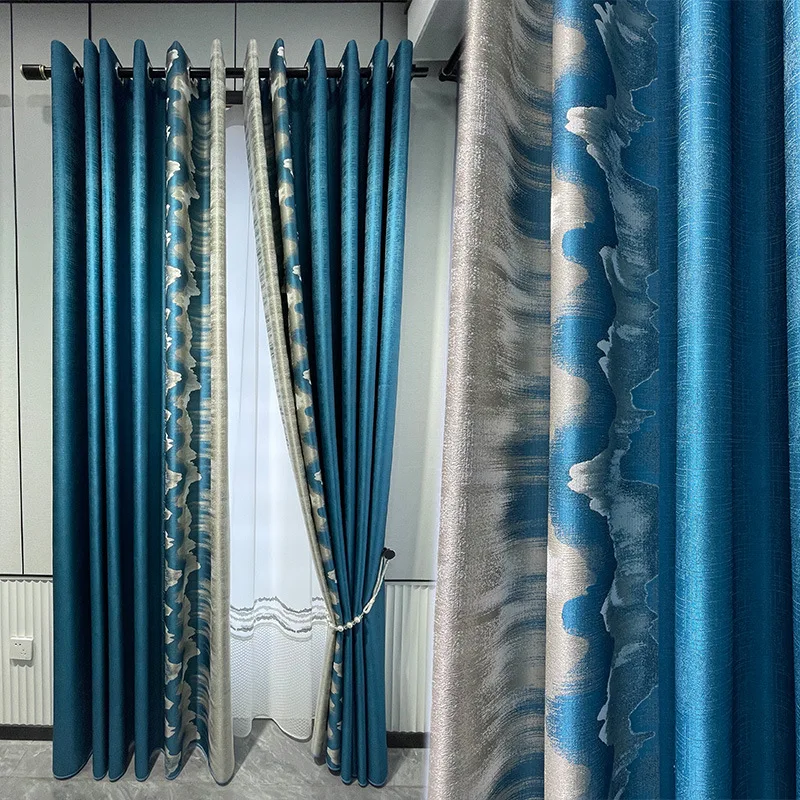 Шторы для гостиной столовой спальни новые высокоточные золотистые жаккардовые