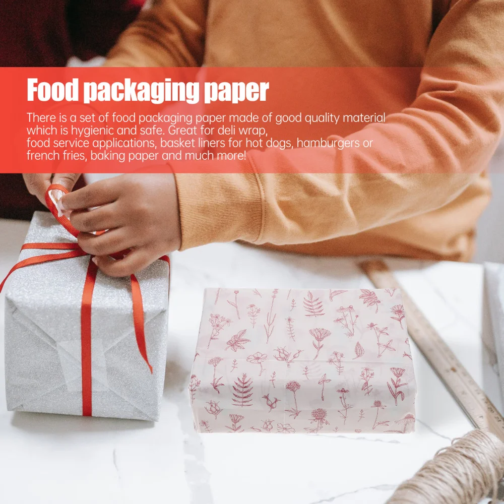 5 листов многофункциональное устройство бумага еда упаковка бумага деликатная ткань сэндвич воск бумага