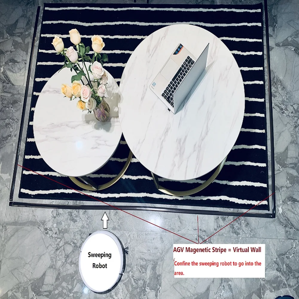 

AGV - Virtual magnetic stripe wall for XIAO MI MI ROBOROCK Vacuum Cleaner 5M Wall accessory for sweeping Robot restrict robot