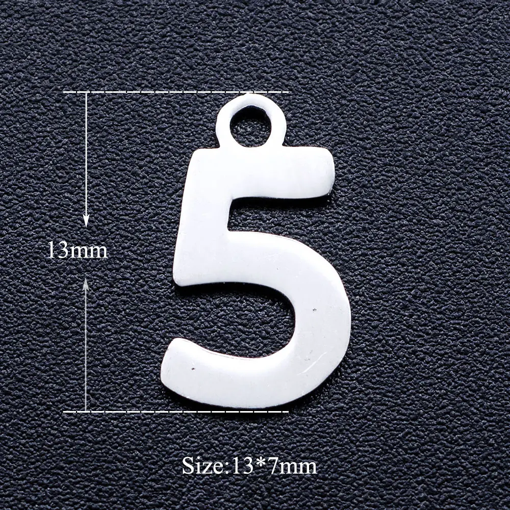 10 шт./лот 1-10 16 21 DIY ювелирные подвески оптовая продажа 100% нержавеющая сталь кулон