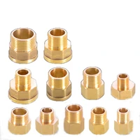 male to female thread brass pipe fittings hex bushing reducer connector 18x14 14x38 14x12 38x18 1x34 bsp