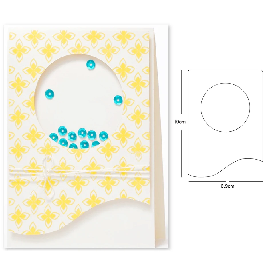 

circle photo frame Metal Cutting Die Mold Stencil for DIY Embossing Paper Photo Album Cards Making Scrapbooking Dies Cut Mould