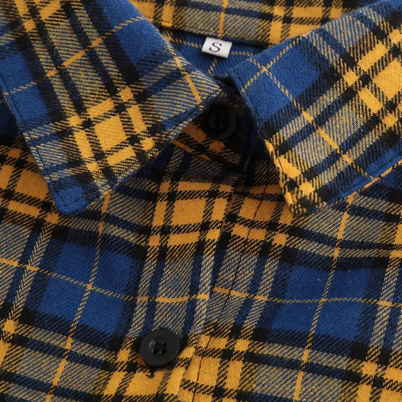 Осенняя Новая модная женская рубашка с отложным воротником и длинным рукавом