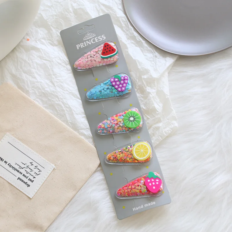 

1 Set Cute Princess Fruit Hairpins Children Kids Hair Clips Pins Barrette Accessories for women girl Hairgrip Headwear Hairclip