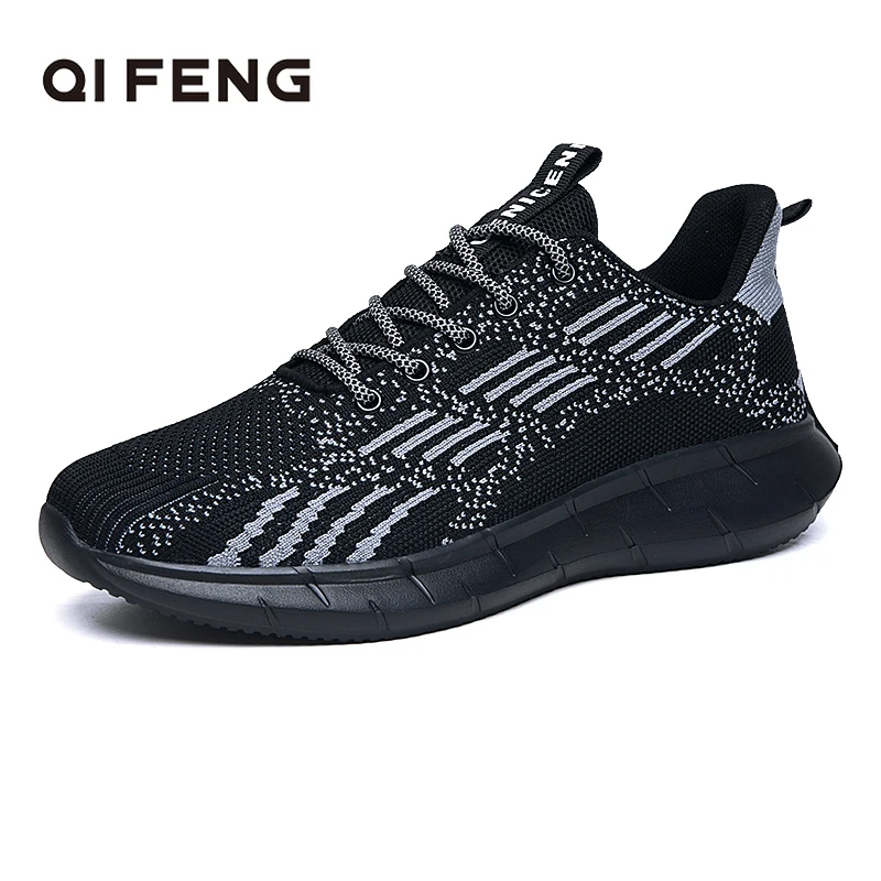 

New Arrival Running Shoes Men Summer Mesh Sneakers Non-slip Trendy Shoe Black Fashion Black Footwear Camouflage Canvas Shoe Male