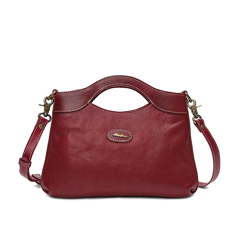 Экологичная натуральная мягкая коровья кожа женская сумка на одно плечо молнии