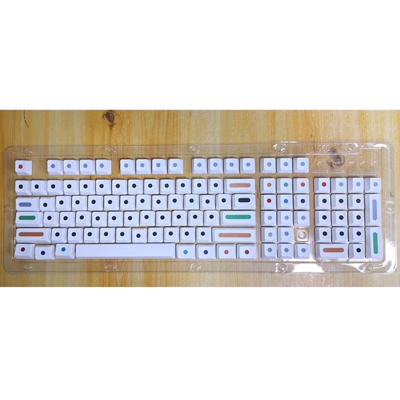 

104 Key Keycap Mechanical Gaming Keycaps PBT Punk Theme OEM 5-Side Dye Subbed Retro Stylish Gaming Key Backlit Set