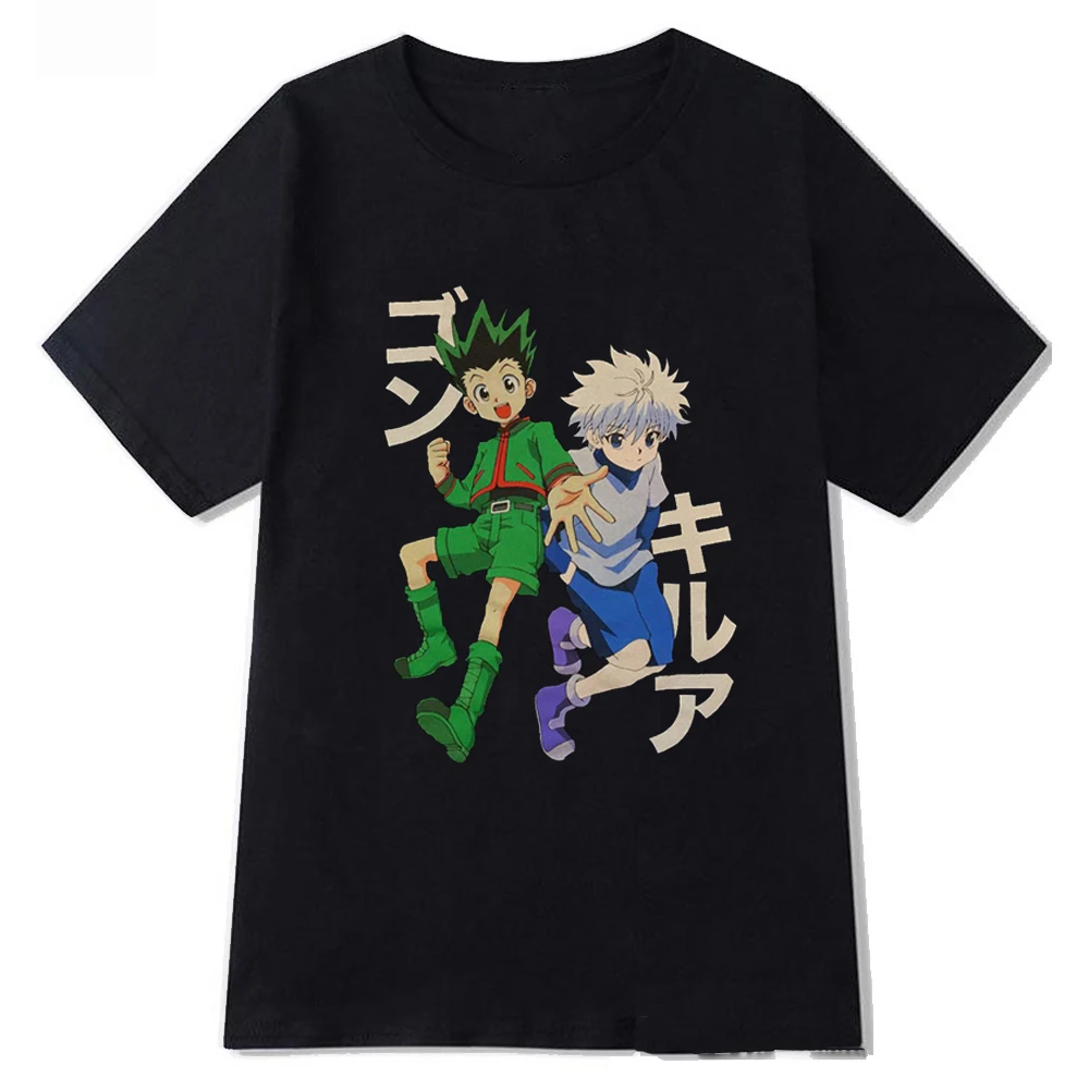 

Футболка Hunter X Hunter для мужчин и женщин, милый топ с рисунком друга в стиле Харадзюку, хип-хоп, с рисунком аниме
