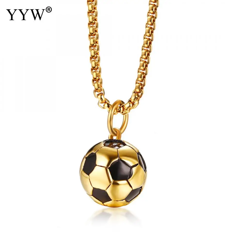 Трендовая цепочка для футбола Очаровательное ожерелье с подвеской в виде
