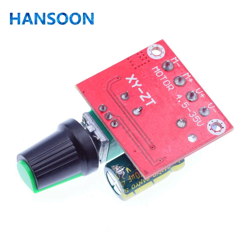 Mini 5A 90W PWM 12V Φ Модуль 4 5 V 35V Регулируемый регулятор скорости переключатель