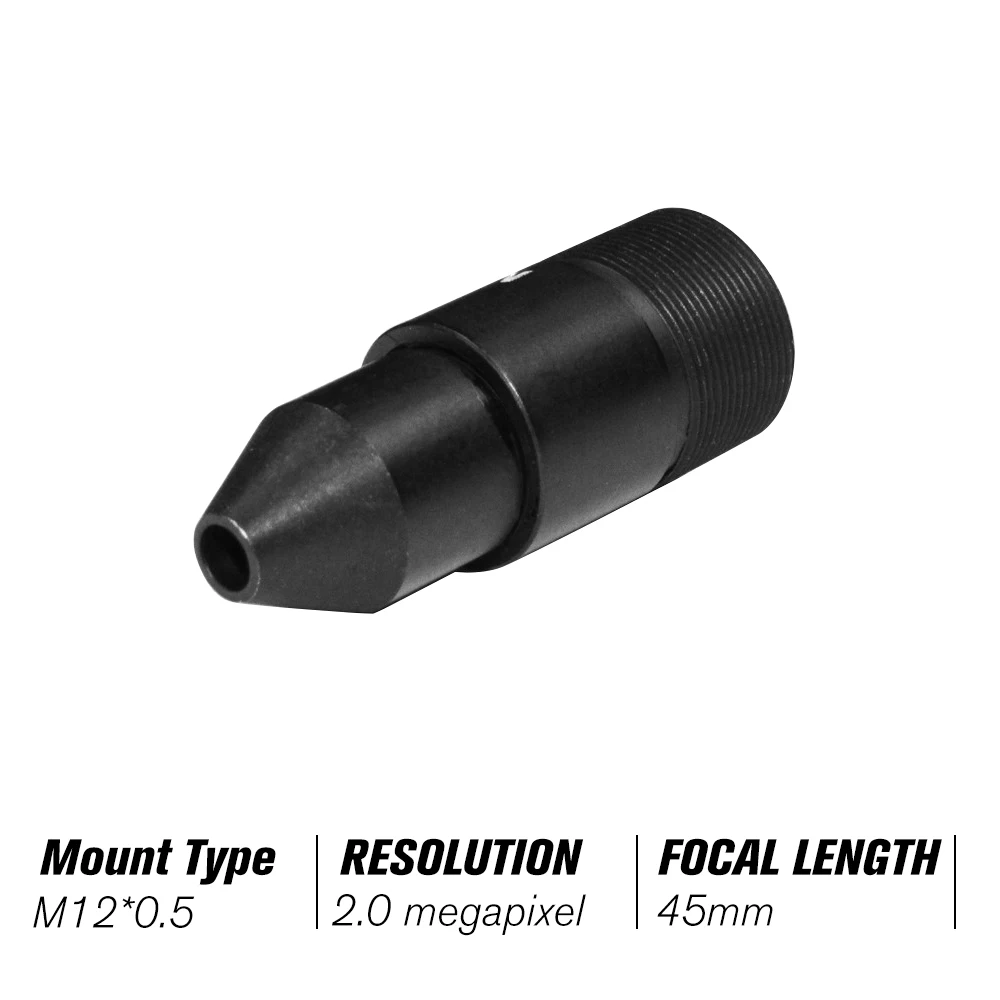 M12 Mount MTV Board Lens HD 2 0 мегапикселя 45 мм Pinhole CCTV Image форматом 1 &quot F1.6 с фиксированным