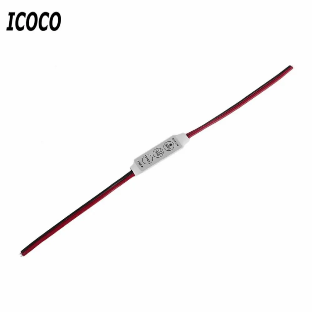 DC 12V Мини rgb контроллер диммер переключатель для 5050 3528 SMD светодиодный свет полосы