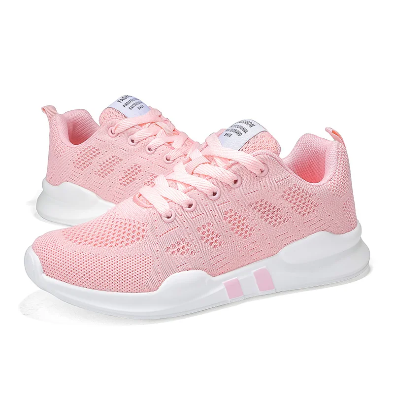 Новинка 2019 года весенние женские кроссовки для бега Легкие дышащая ткацкая